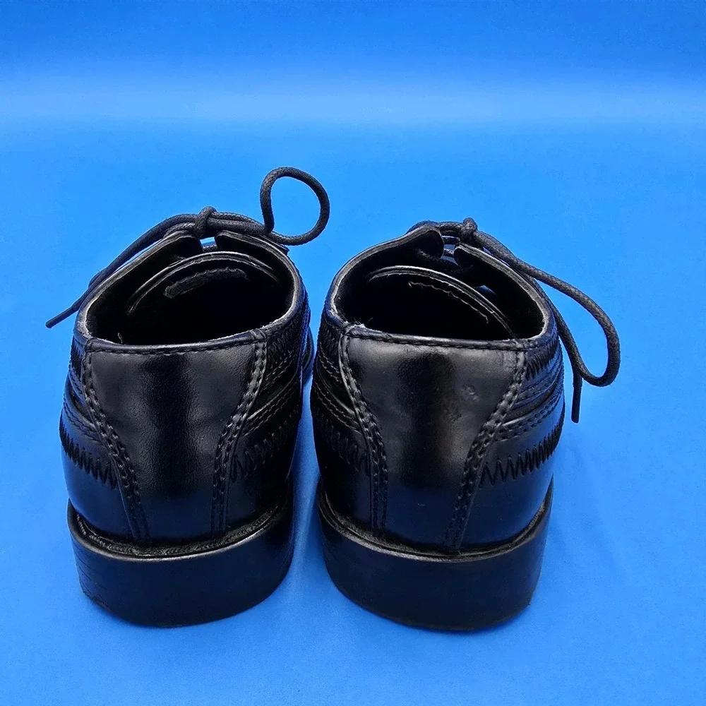 Stacy Adams Little Boy's Dress Shoes‎ 9M Lace Up Square Toe EUC
